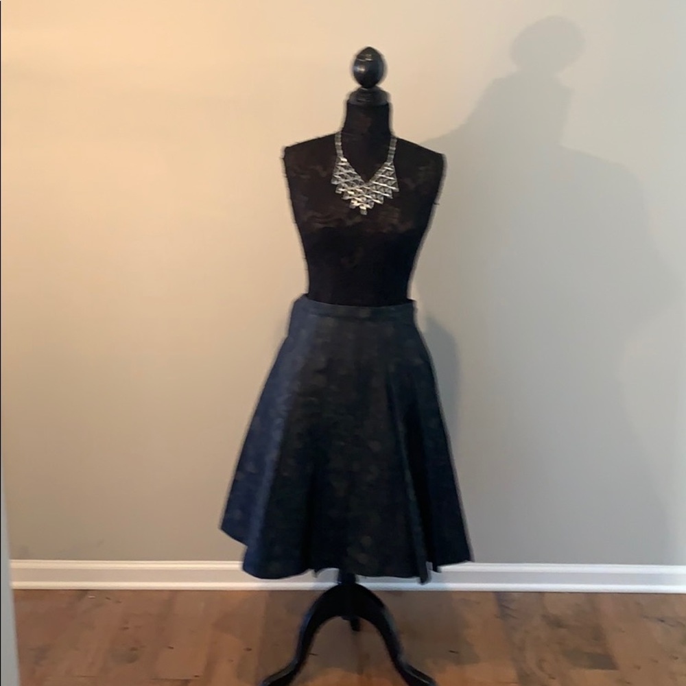 Kevin Geddes Pleated Jean Skirt (Limited Edition)